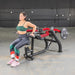 Muscle D Fitness Power Leverage V2 Seated Dip / Triceps Press — grip and contact surface