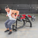 Muscle D Fitness Power Leverage V2 Seated Dip / Triceps Press — adjustment mechanism