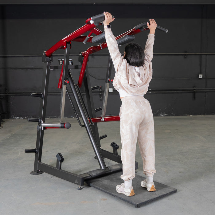 Muscle D Fitness Power Leverage V2 Viking Press / Calf — close-up detail