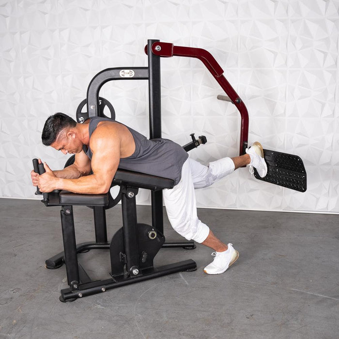 Muscle D Fitness Pro Strength Booty Shaper - Adjustable, Plate Loaded, Glute Kick