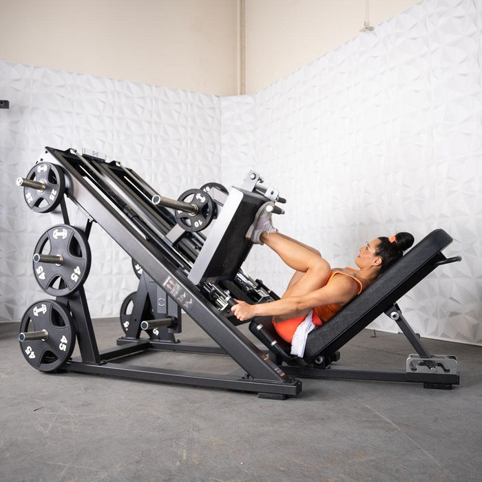 Muscle D Fitness Pro Strength Dual Leg Press - Plate Loaded - Iso-Lateral - 45-Degree