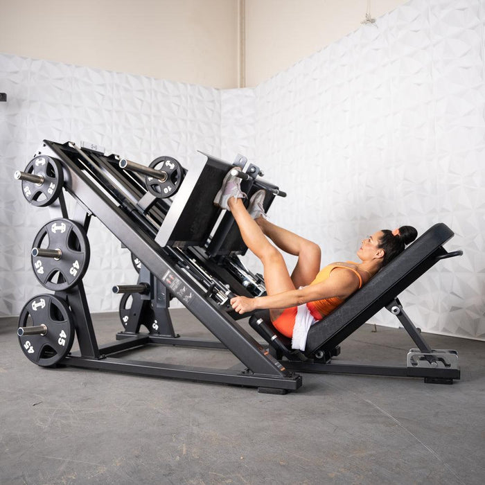 Muscle D Fitness Pro Strength Dual Leg Press - Plate Loaded - Iso-Lateral - 45-Degree