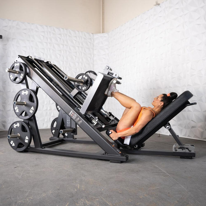 Muscle D Fitness Pro Strength Dual Leg Press - Plate Loaded - Iso-Lateral - 45-Degree