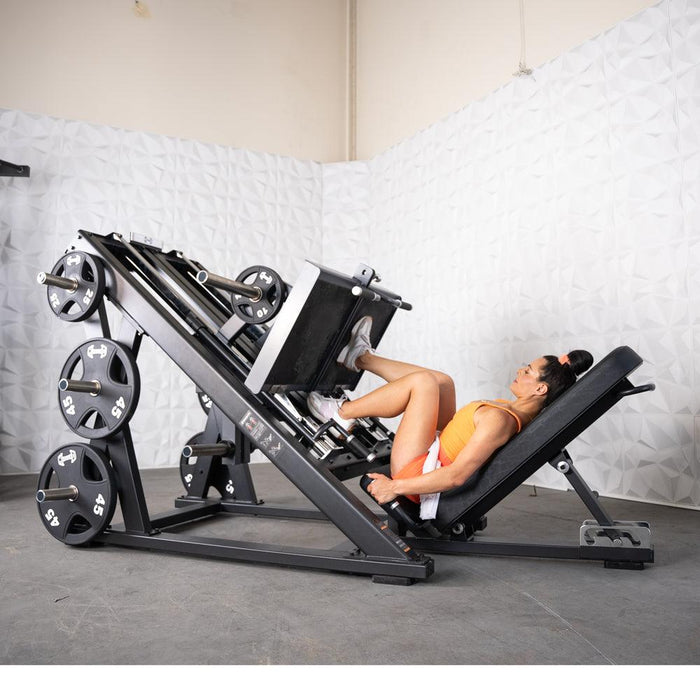 Muscle D Fitness Pro Strength Dual Leg Press - Plate Loaded - Iso-Lateral - 45-Degree