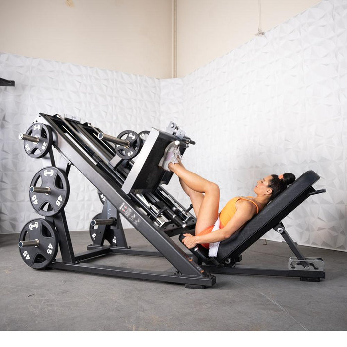 Muscle D Fitness Pro Strength Dual Leg Press - Plate Loaded - Iso-Lateral - 45-Degree