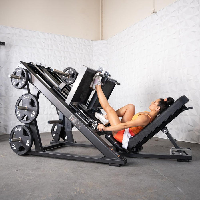 Muscle D Fitness Pro Strength Dual Leg Press - Plate Loaded - Iso-Lateral - 45-Degree