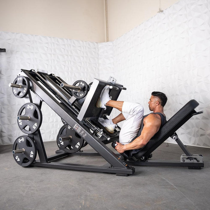 Muscle D Fitness Pro Strength Dual Leg Press - Plate Loaded - Iso-Lateral - 45-Degree