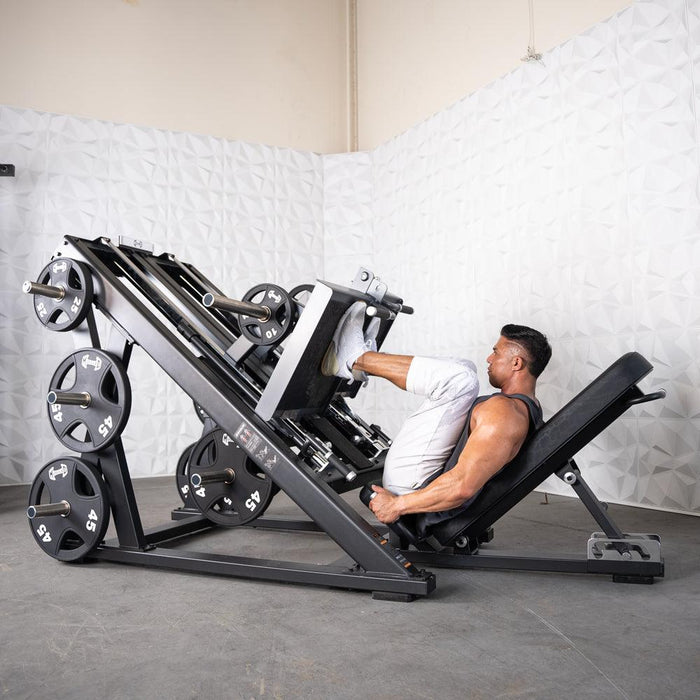 Muscle D Fitness Pro Strength Dual Leg Press - Plate Loaded - Iso-Lateral - 45-Degree