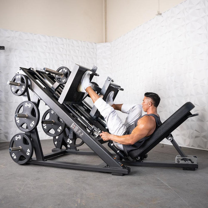 Muscle D Fitness Pro Strength Dual Leg Press - Plate Loaded - Iso-Lateral - 45-Degree