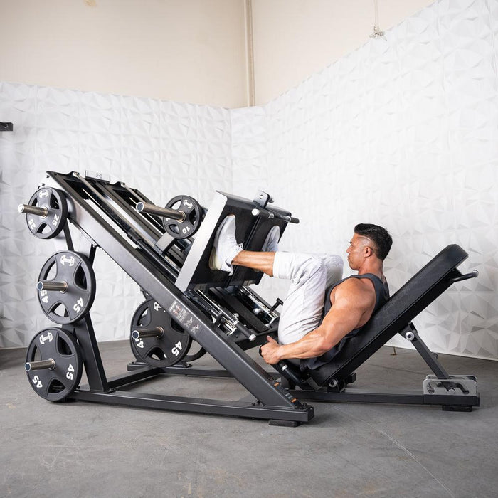 Muscle D Fitness Pro Strength Dual Leg Press - Plate Loaded - Iso-Lateral - 45-Degree