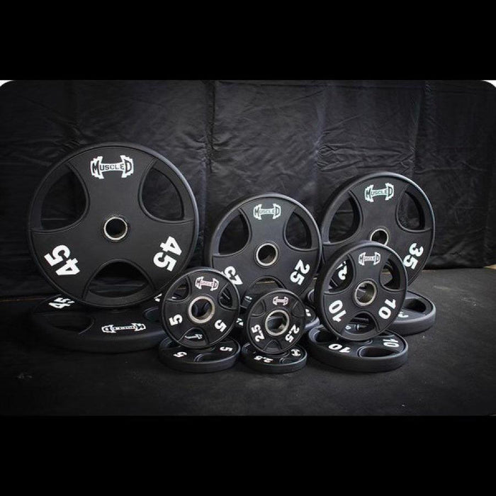 Muscle D Fitness Pro Urethane Coated Olympic Plates - Per Pair / Set Olympic Weight Pair — front view