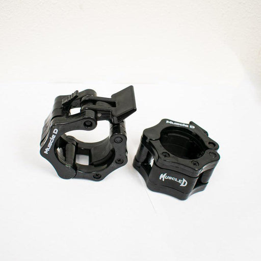 Muscle D Fitness Pro Lock Jaw Collars (per pair) - Muscle D Fitness - Sturdy Olympic Bar Jaws — front view