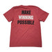 Trigon Sports Make Winning Possible Red Shirt - 3