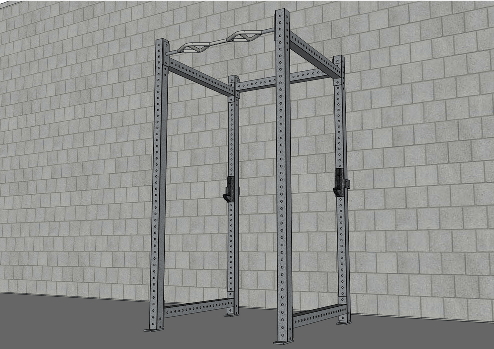 TGrip Commercial 4-Post Power Rack – 3×3 Steel Functional Rack