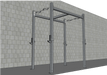 TGrip Commercial 4' Wide Functional Training Rig Kit – 3×3 Steel