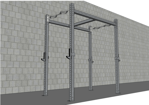 TGrip Commercial 4' Wide Functional Training Rig Kit – 3×3 Steel