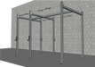 TGrip Commercial 10' Functional Training Rig – 3×3 Steel Multi-Grip Pull-Up