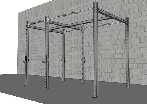 TGrip Commercial 10' Functional Training Rig – 3×3 Steel Multi-Grip Pull-Up