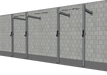 TGrip Commercial 14' Wall Mount Functional Training Rig – 3×3 Steel Multi-Grip Pull-Up