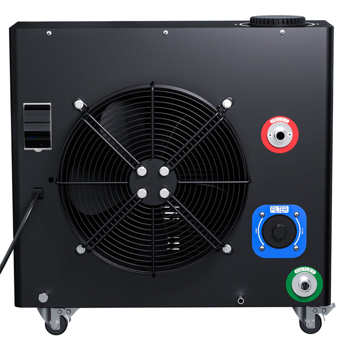 0.8 HP plunge chiller rear connections