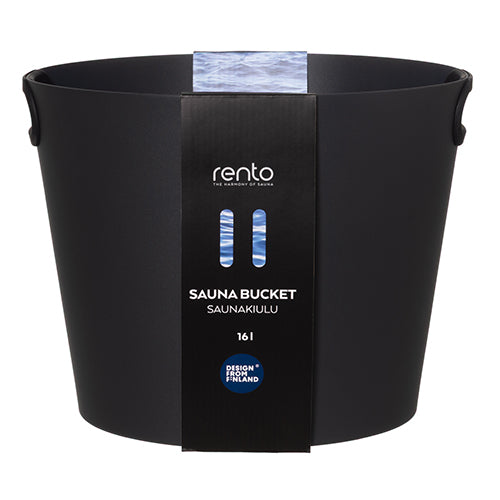 Rento Large Bucket Sauna Bucket, Silicone Handles, Dark Grey Aluminum - image 5