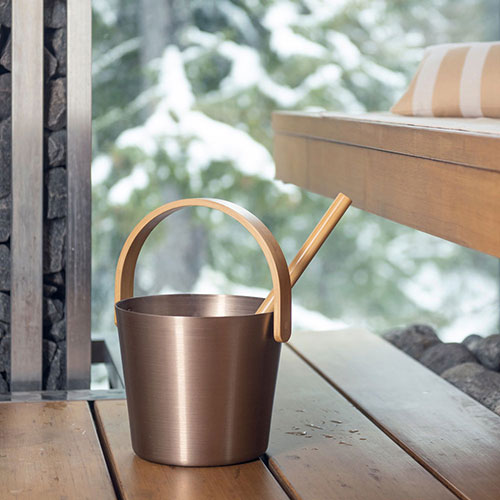 Rento Curved Handle Sauna Bucket Sauna Bucket - image 5