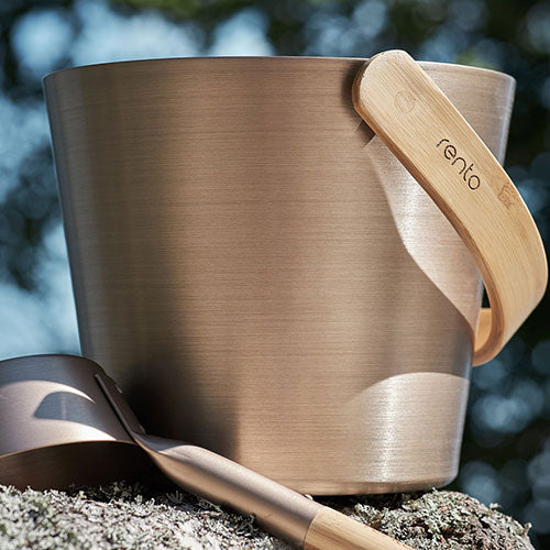 Rento Curved Handle Sauna Bucket Sauna Bucket - image 4