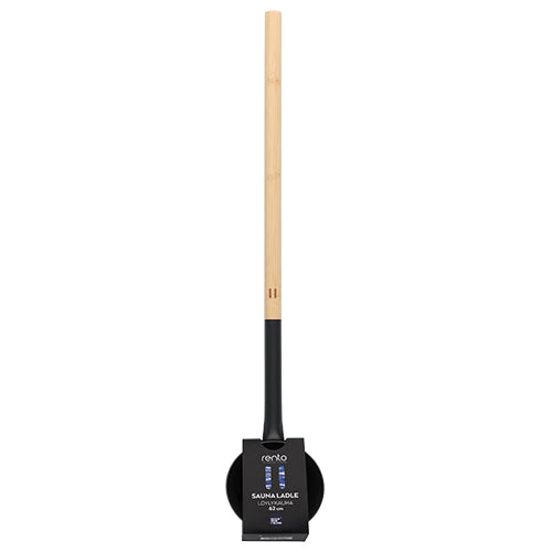 Rento Long Ladle Sauna Ladle, Large Aluminum Scoop, Long Bamboo Handle - image 5