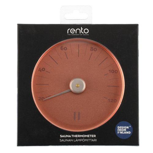 Rento Thermometer Sauna, Thermometer, Celsius, Round, Aluminum - image 8