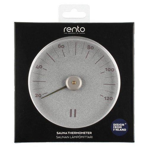 Rento Thermometer Sauna, Thermometer, Celsius, Round, Aluminum - image 3