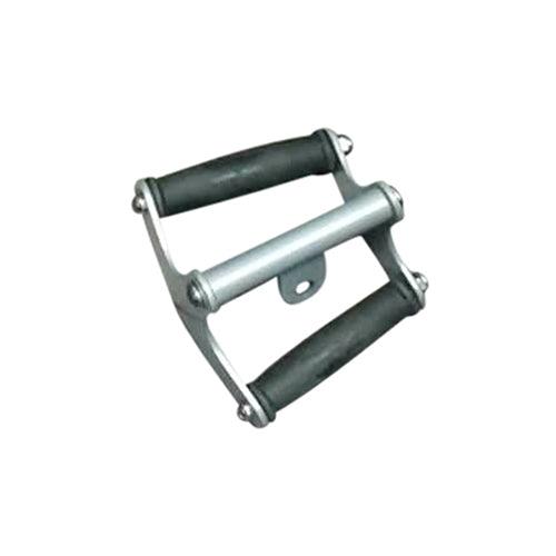 Muscle D Fitness Rotating Low Pulley Bar(Double Handle) - Muscle D Fitness - Rubber Grip Rotating Low Pulley D... — front view