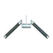Muscle D Fitness Rotating Triceps Press-Down Bar - Cable Attachment - Muscle D Fitness - Rubber Triceps Press-... — front view