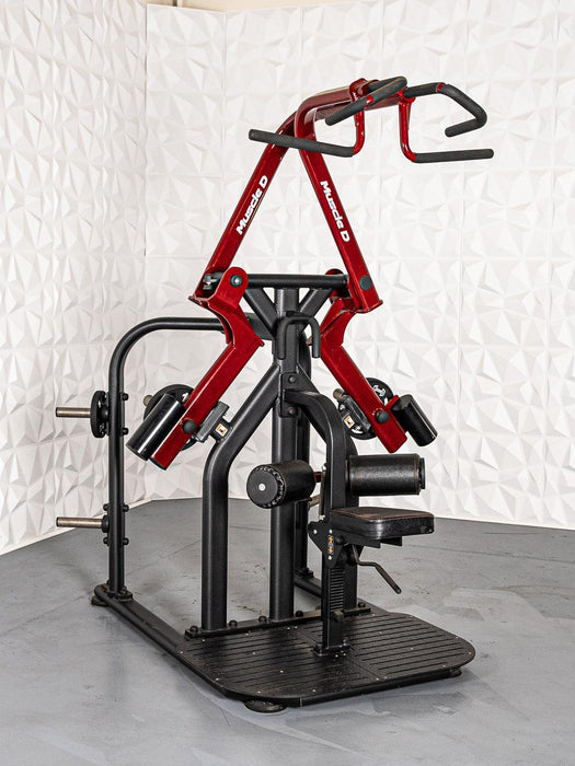 Muscle D Fitness Muscle D Fitness Pro Strength Rotary Lat Pull-Down - Premium - Adjustable - Pla... — grip and contact surface