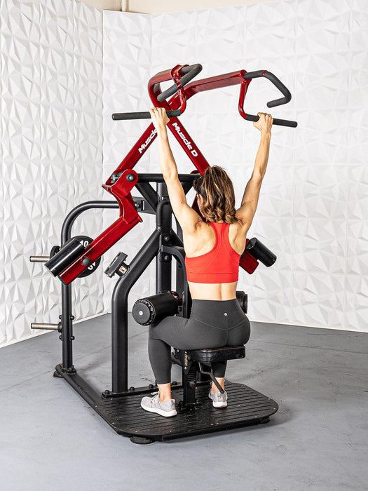 Muscle D Fitness Pro Strength Rotary Lat Pull-Down - Premium - Adjustable - Plate Loaded - Lat Training — additional view 9