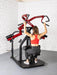 Muscle D Fitness Pro Strength Rotary Lat Pull-Down - Premium - Adjustable - Plate Loaded - Lat Training — full setup angle