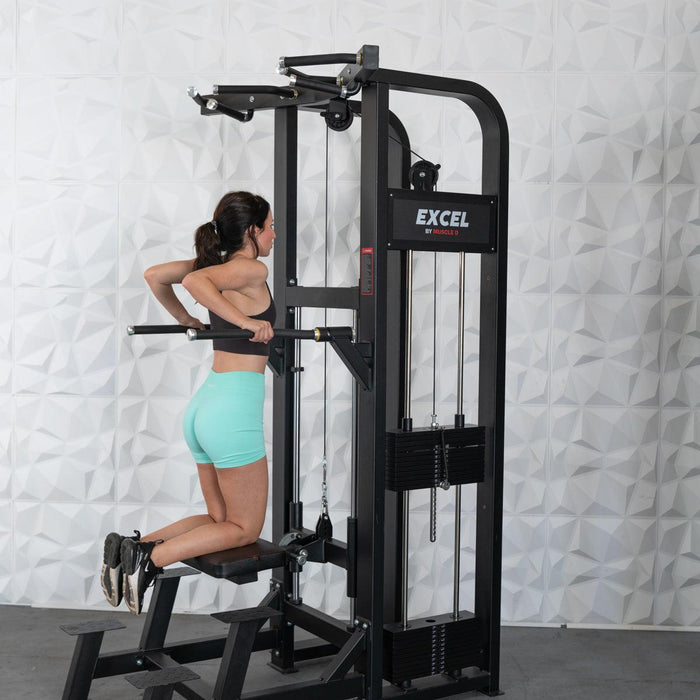 Muscle D Fitness Muscle D Fitness Excel Selectorized Assisted Chin / Dip Combo - Functional Handles - C... — additional view 9