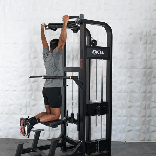 Muscle D Fitness Muscle D Fitness Excel Selectorized Assisted Chin / Dip Combo - Functional Handles... — weight load capacity