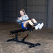 Body Solid Pro Clubline Ab Bench - SAB500B — adjustment mechanism