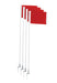 Trigon Sports Deluxe Corner Flag Set SCFLAGD - 2