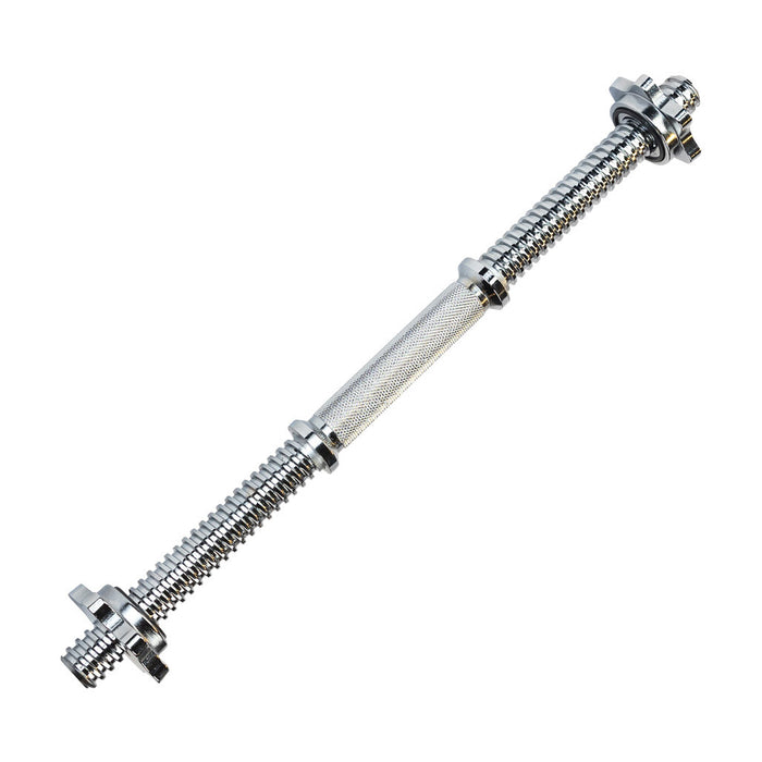Body Solid Standard Threaded 19" Dumbbell Handle with Collars SDA19T front view