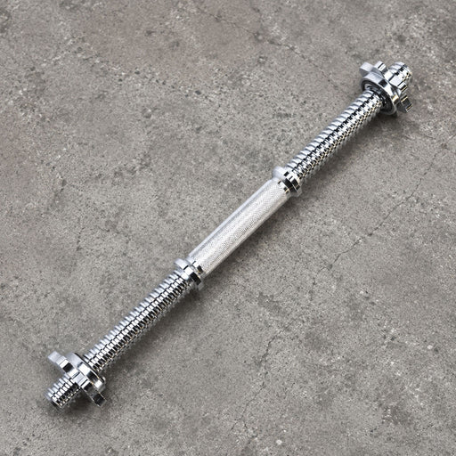 Body Solid Standard Threaded 19" Dumbbell Handle with Collars SDA19T angle view