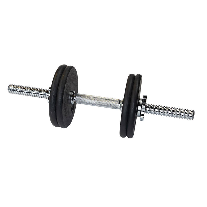 Body Solid Standard Threaded 19" Dumbbell Handle with Collars SDA19T close-up