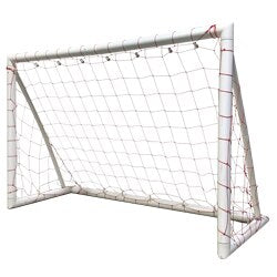 Trigon Sports 4' x 6' Portable PVC Soccer Goal — angle view