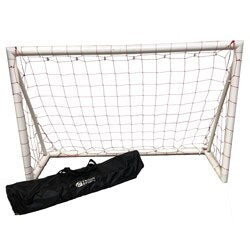 Trigon Sports 4' x 6' Portable PVC Soccer Goal — side view