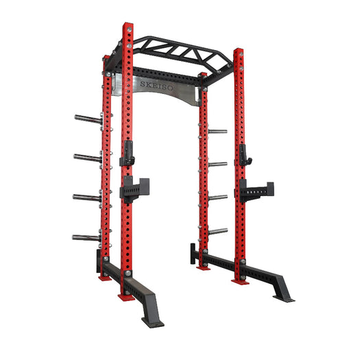 SKEISO SKS-3 heavy-duty half power rack front view