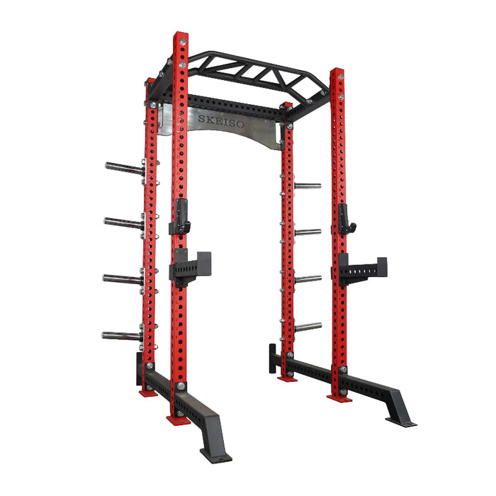 SKEISO SKS-3 heavy-duty half power rack front view