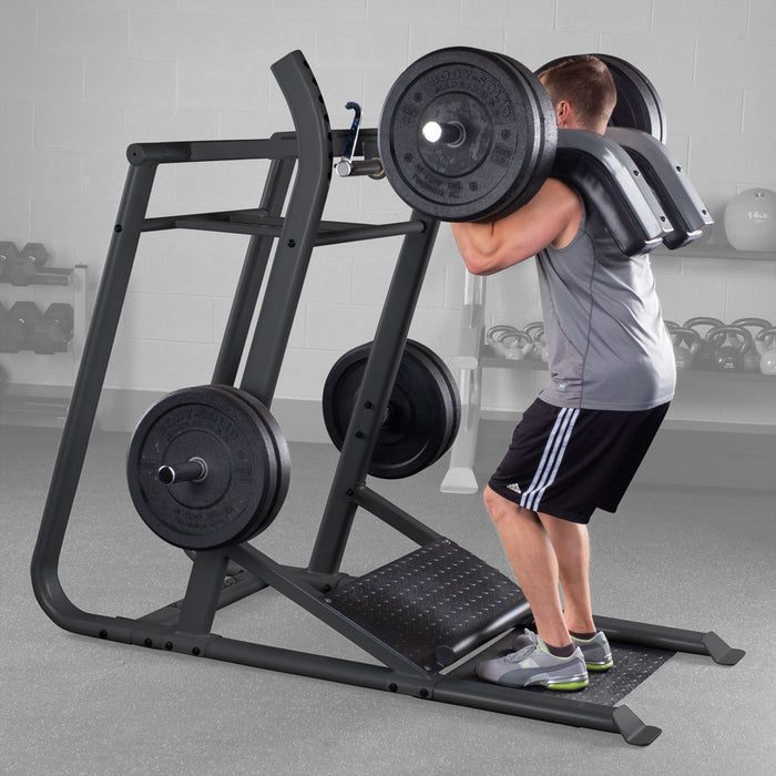 Body Solid Pro Clubline Leverage Squat - SLS500B — grip and contact surface