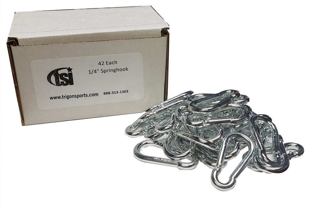Trigon Sports Box of 42 1/4" Spring Clips - 2