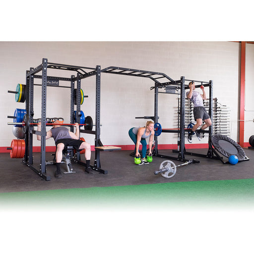 body solid double power rack package w power rack strap safeties view 1
