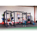 Body Solid Double Power Racks with Rear Extensions and Monkey Bars with Safety Straps SPR1000SSDBBACK detail view